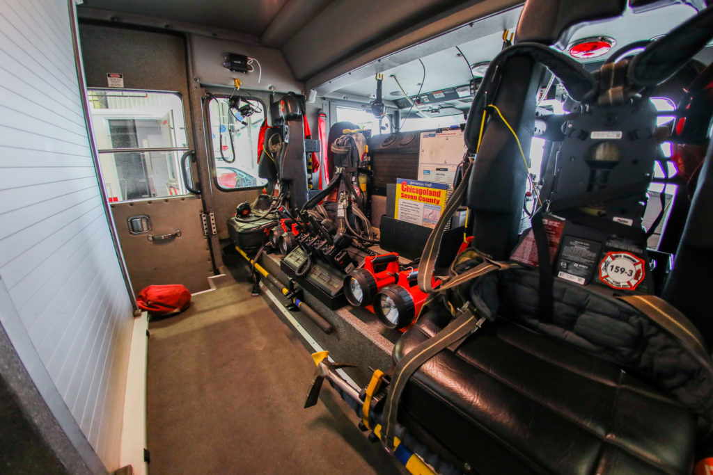 Crete Township Fire Protection District Vehicle Inside
