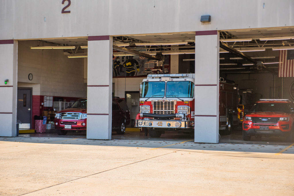 Crete Township Fire Protection District Garage Doors Open